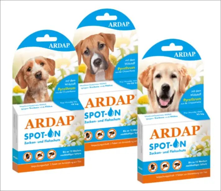 ARDAP Spot-On für Hunde, Floh-& Zeckenschutz