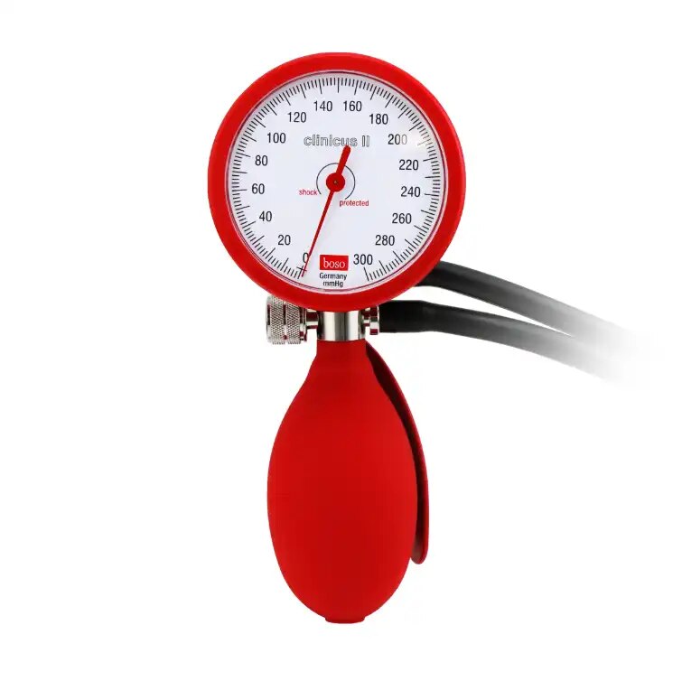 Rotes Blutdruckmessgerät