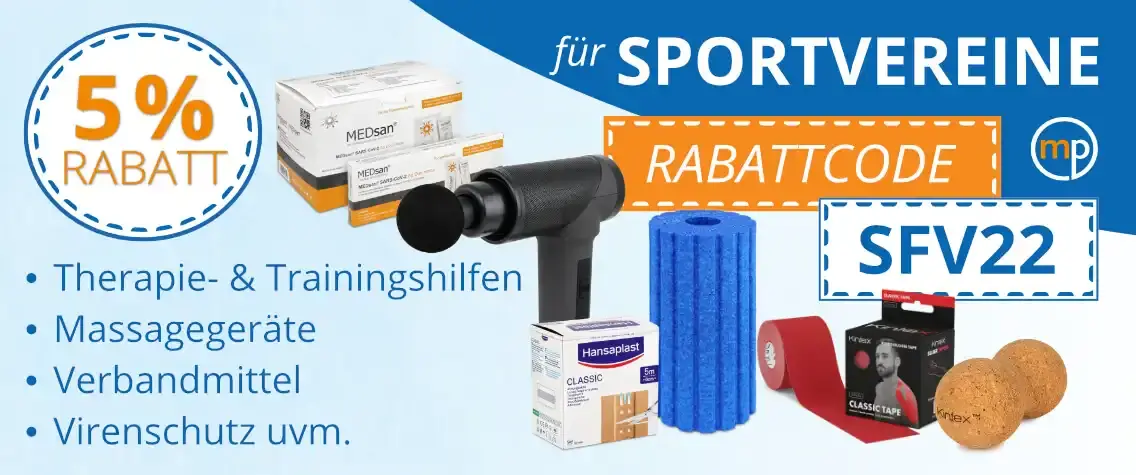 für Sportvereine 5% Rabatt auf: • Therapie- &...