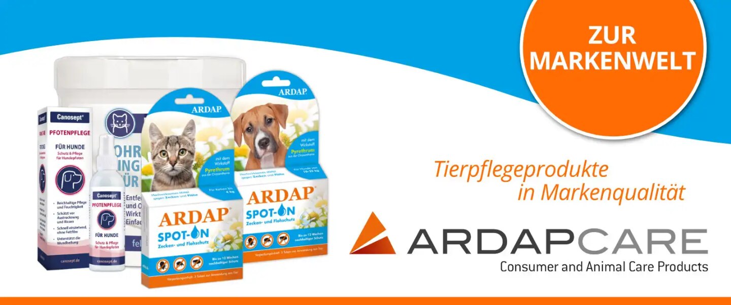 Ardap-Care Markenseite | Tierpflegeprodukte in Markenqualität 