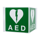 Nasen-/Winkelhinweisschild für Defibrillator, 20 x...