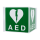 Nasen-/Winkelhinweisschild für Defibrillator, 20 x 40 cm