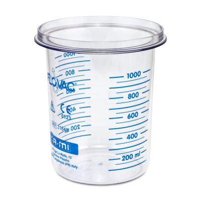 Sekretbehälter Flovac 1000 ml, Einweg, für Kataspir Sekretsauger