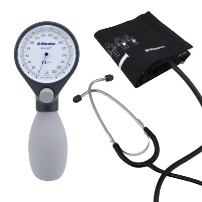 Blutdruckmessgerät Ri-San inkl. Stethoskop | schiefergrau