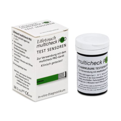 Lifetouch Multicheck PRO Sensoren | Harnsäure | 25 Tests