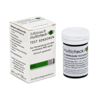 Lifetouch Multicheck PRO Sensoren | Harnsäure | 25 Tests