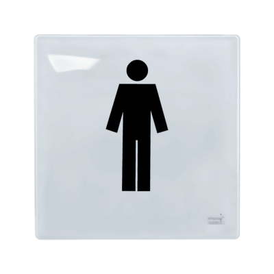 Praxisschild 10,5 x 10,5cm -Herren- | "Herren"