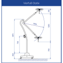 Dr. Mach LED 130 Dental P Untersuchungsleuchte | SWING-Stativ (4-Fu&szlig;)