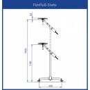 Dr. Mach LED 120 Untersuchungsleuchte | Stativ (5-Fuß) | Fixfokus