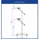 Dr. Mach LED 120 Untersuchungsleuchte | Stativ (5-Fuß) | Fixfokus