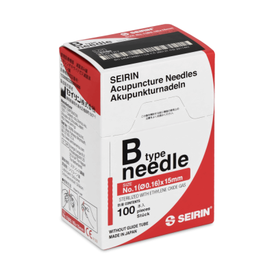 Seirin Akupunkturnadel B Typ | 0,16 x 15 mm | 100 Stück