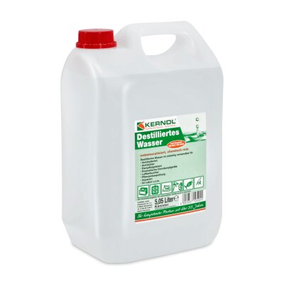 Kerndl destilliertes Laborwasser | 5 Liter