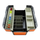 Arztkoffer Ideal | Großformat | Kunstleder | orange