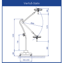 Dr. Mach LED 150 F Operationsleuchte | 4-Fu&szlig;-Stativ | fokussierbar