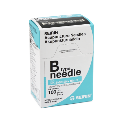 Seirin Akupunkturnadel B Typ | 0,20 x 15 mm | 100 Stück