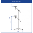Dr. Mach LED 130F Untersuchungsleuchte | Stativ (5-Fuß) | fokussierbar
