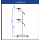 Dr. Mach LED 130 F Untersuchungsleuchte | Stativ (5-Fu&szlig;) | fokussierbar