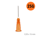 Terumo Agani Einmalkanülen Luer Lock, 25 G, 0,50 x 16 mm, Orange, 100 Stück