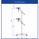 Dr. Mach LED 130 Untersuchungsleuchte | Stativ (5-Fuß) | Fixfokus