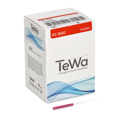 TeWa Akupunkturnadeln PJ Typ, Kunststoffgriff, mit Führrohr | 0,16 x 30 mm