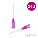 Terumo Agani Einmalkanülen Luer Lock, 24 G, 0,55 x 25 mm, Lila, 100 Stück