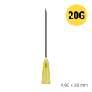 Terumo Agani Einmalkanülen Luer Lock, 20 G, 0,90 x 38 mm, Gelb, 100 Stück