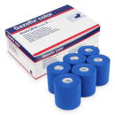 Gazofix Color kohäsive Fixierbinde, 8 cm x 20 m, 6 Stück | Blau