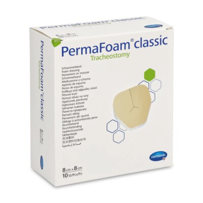 PermaFoam Classic Schaumverband steril | 8 x 8 cm, 10 Stück