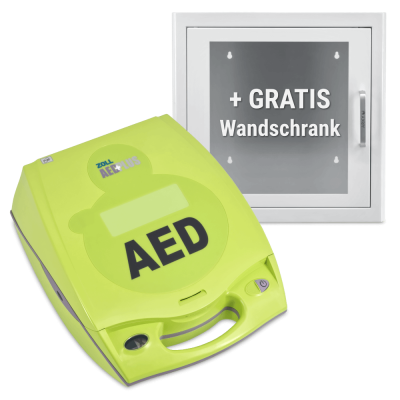 ZOLL AED Plus, inkl. Wandschrank, Zubehör | halbautomatisch