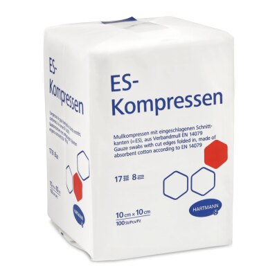 ES Kompressen, 8-fach gelegt | 10 x 10 cm | unsteril