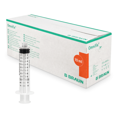 B.Braun Omnifix Einmalspritzen, 100 Stück | Luer-Lock | 10 ml