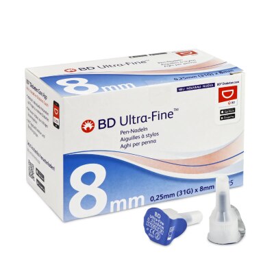 BD Ultra-Fine Pen-Nadeln | 0,25 x 8 mm | 105 Stück