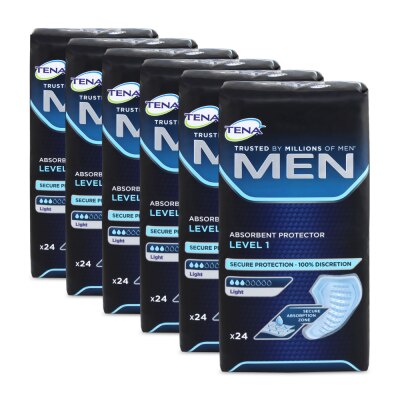 TENA Men Level 1 Light Einlagen | 6 x 24 Stück