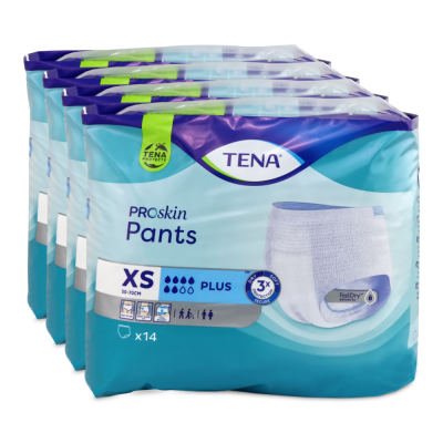 TENA Pants Plus | 4 x 14 Stück | XS