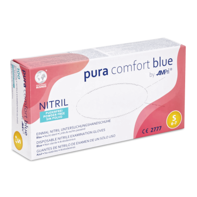 Nitril Untersuchungshandschuhe, puderfrei, 100 Stück | S