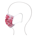 Euronda Mundschutz Pro 3 Flower mit Gummizug TYP IIR | Weinrot | 50 Stück