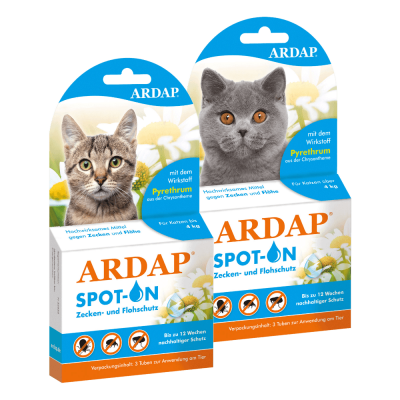 ARDAP Spot-On für Katzen, Floh-& Zeckenmittel