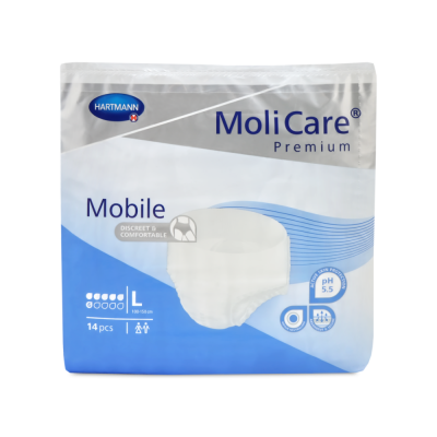 MoliCare Premium Mobile 6 Tropfen Inkontinenzpants, 14 Stück | L