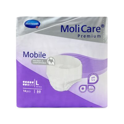 MoliCare Premium Mobile 8 Tropfen Inkontinenzpants, 14 Stück | L