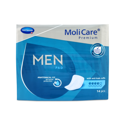 MoliCare Premium MEN PAD 4 Tropfen Inkontinenzeinlagen, 14 Stück