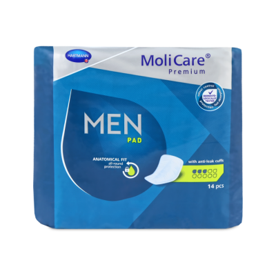 MoliCare Premium MEN PAD 3 Tropfen Inkontinenzeinlagen, 14 Stück