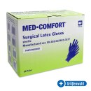 Ampri Med-Comfort Sterile Latex-OP-Handschuhe, gepudert, 50 St&uuml;ck