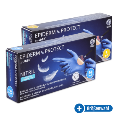 Ampri EpidermProtect Nitril Einmalhandschuhe, puderfrei,...