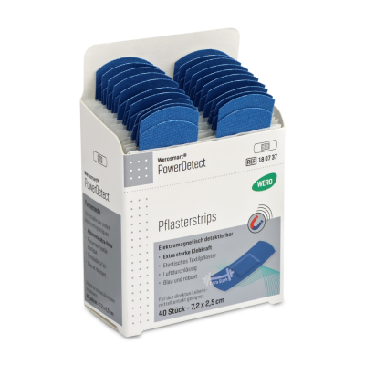 WERO Power Detect Sofortpflaster-Einsatz | Pflasterstripes 7,2 x 2,5 cm | 40 Stück