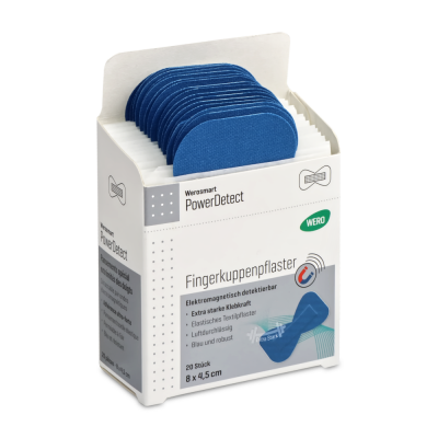 WERO Power Detect Sofortpflaster-Einsatz | Fingerkuppenpflaster 8 x 4,5cm | 20 Stück