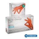 Ampri Nitril-Untersuchungshandschuhe Style Orange, puderfrei, 100 St&uuml;ck