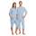 Suprima CareBasic Pflegeoverall kurz mit Beinreißverschluss, hellblau | L