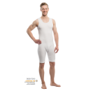 Suprima Pflegebody ohne Arm mit Beinreißverschluss, weiß | M