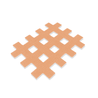 Kintex Cross Tape Gitterpflaster, 27 x 20 mm, 90 Stück | Beige