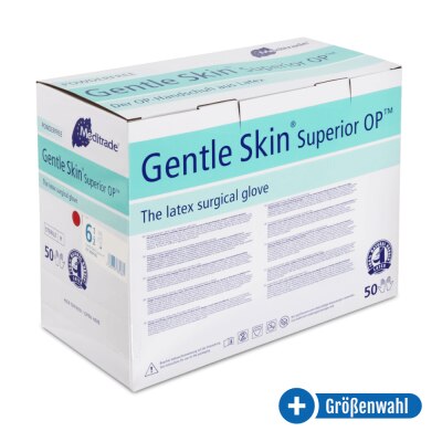 Meditrade Gentle Skin Superior OP Handschuhe, 50 Paar